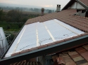 Impianto fotovoltaico integrato architettonicamente da 2,99 kWp<br />
13 moduli Solarday PX60-230<br />
Cerrione (BI)